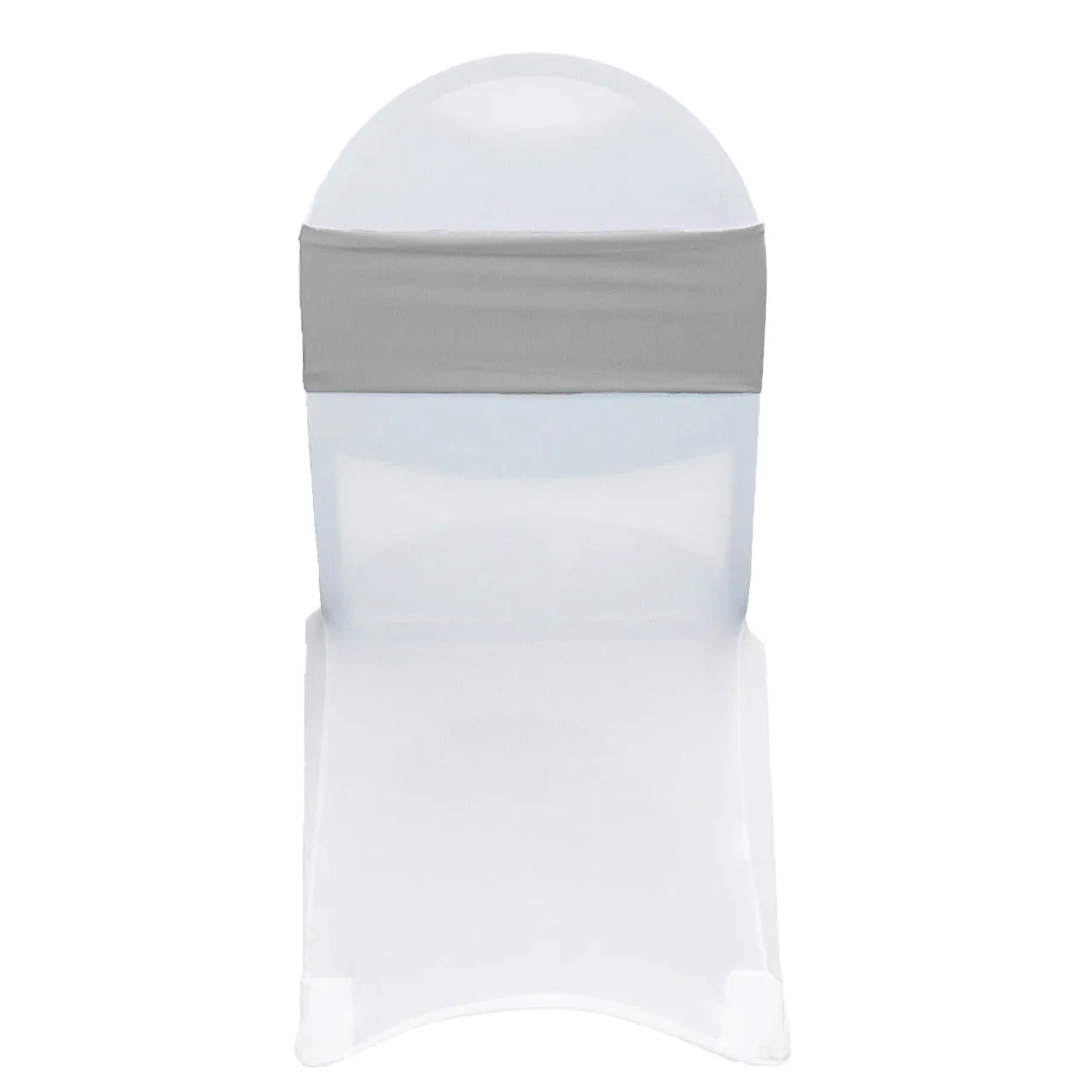 (10 Pack) Spandex Chair Bands in Gray