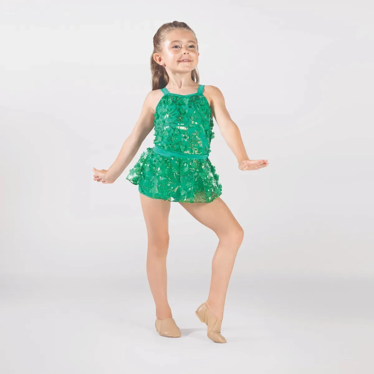 1st Position Lace Bodice and Peplum Biketard