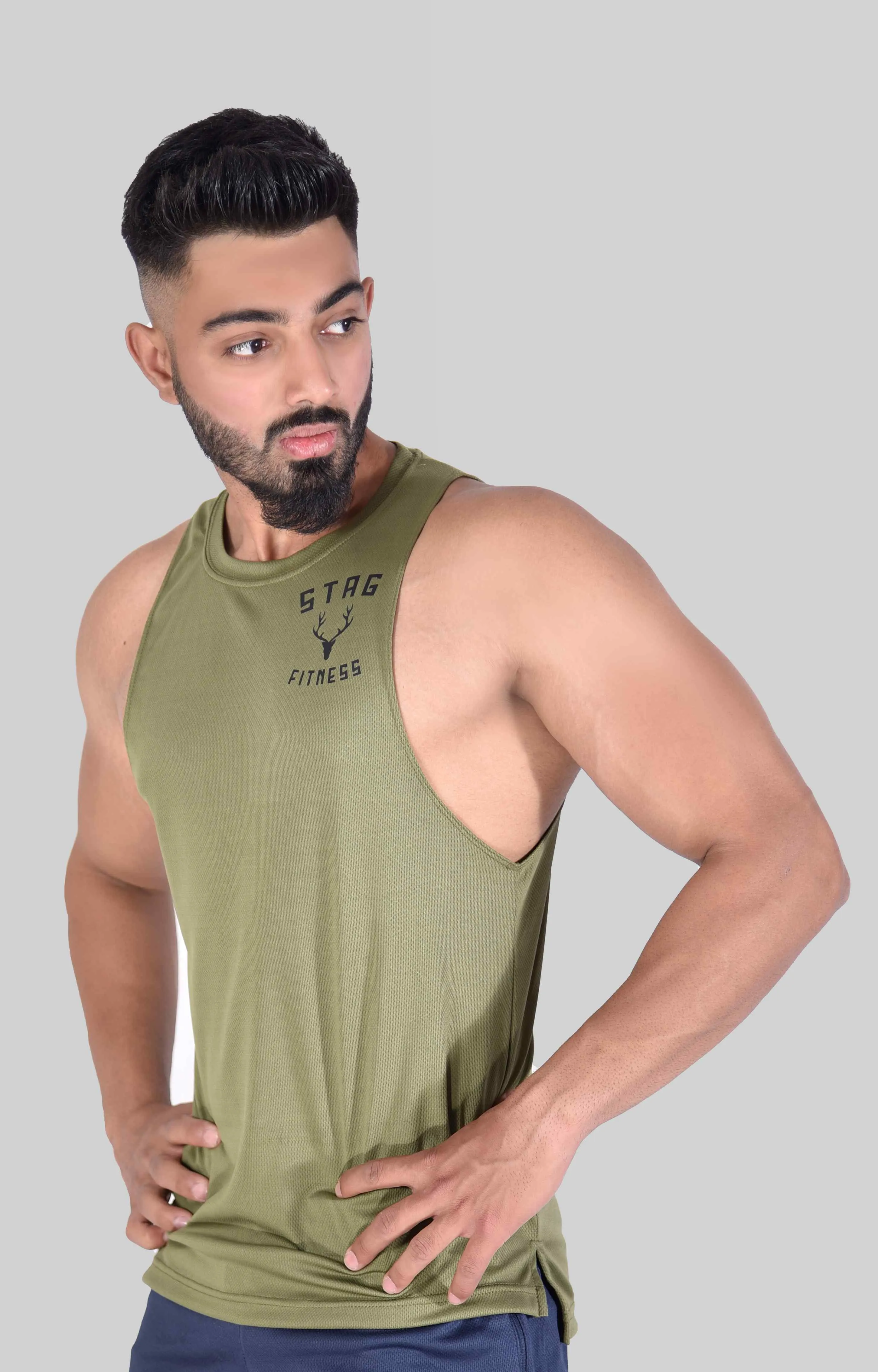 3.0 Dri-Fit Metal Tank Top (Olive)