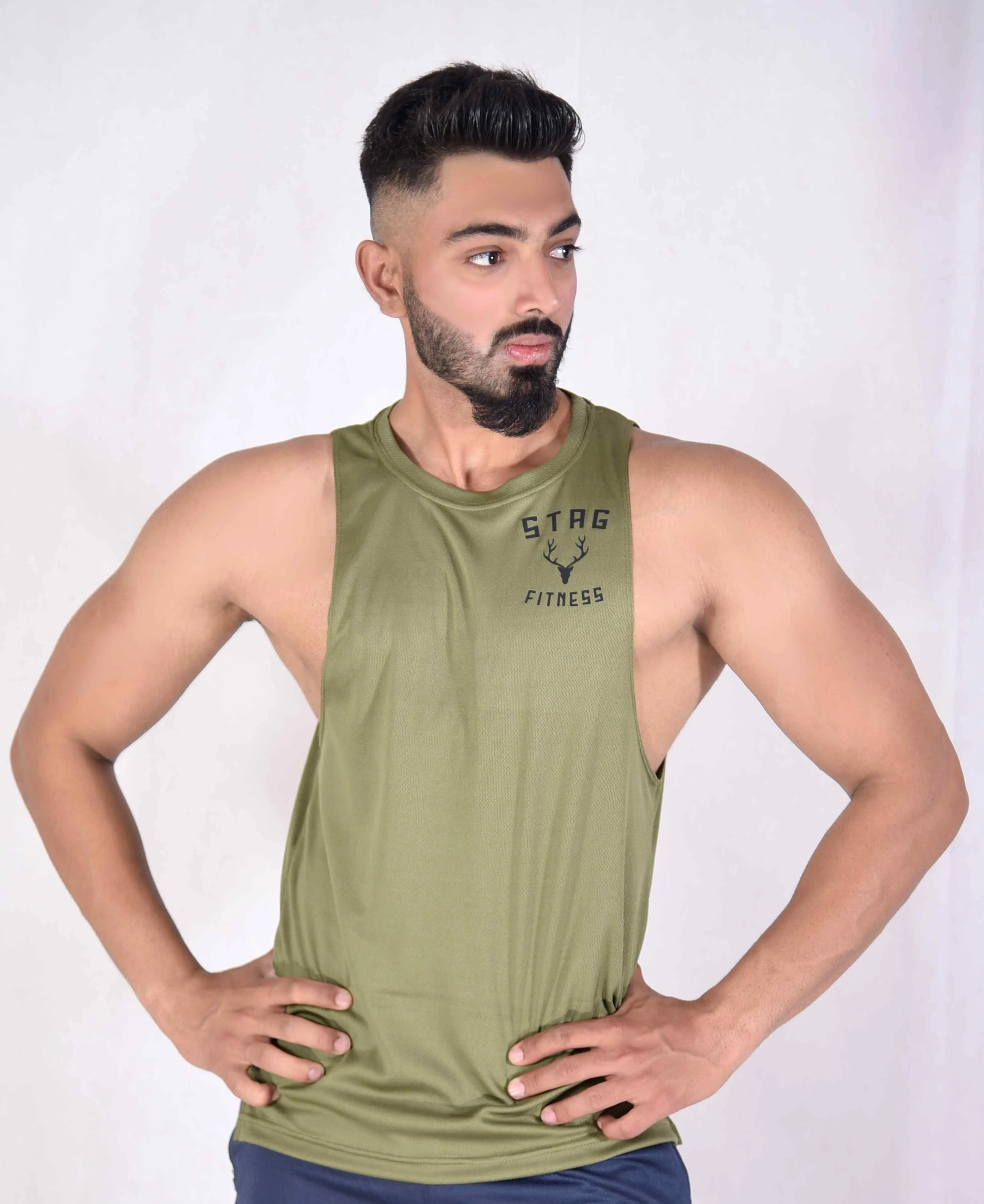 3.0 Dri-Fit Metal Tank Top (Olive)