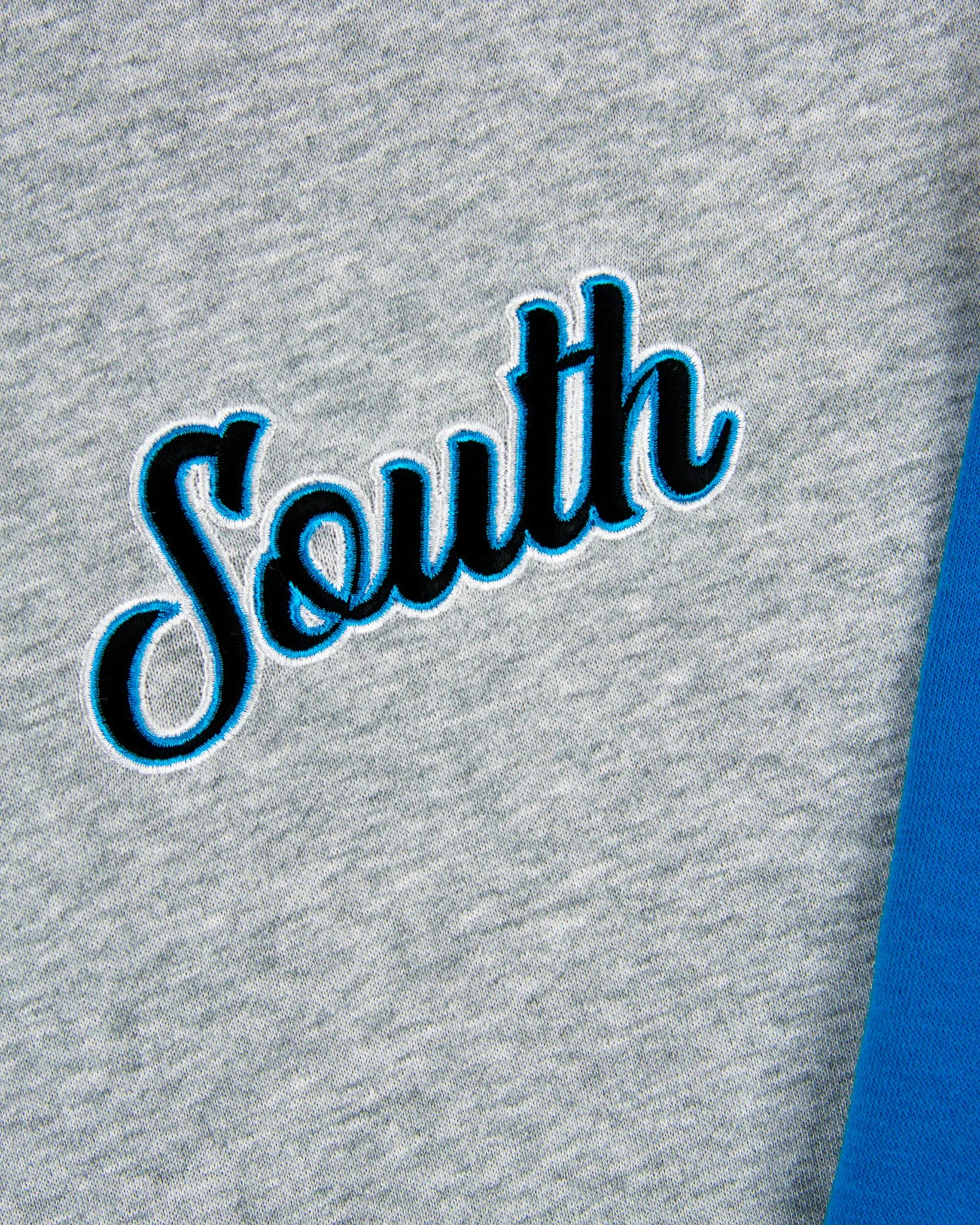 85 South Racing Color Block Crewneck - Baby Blue Jay