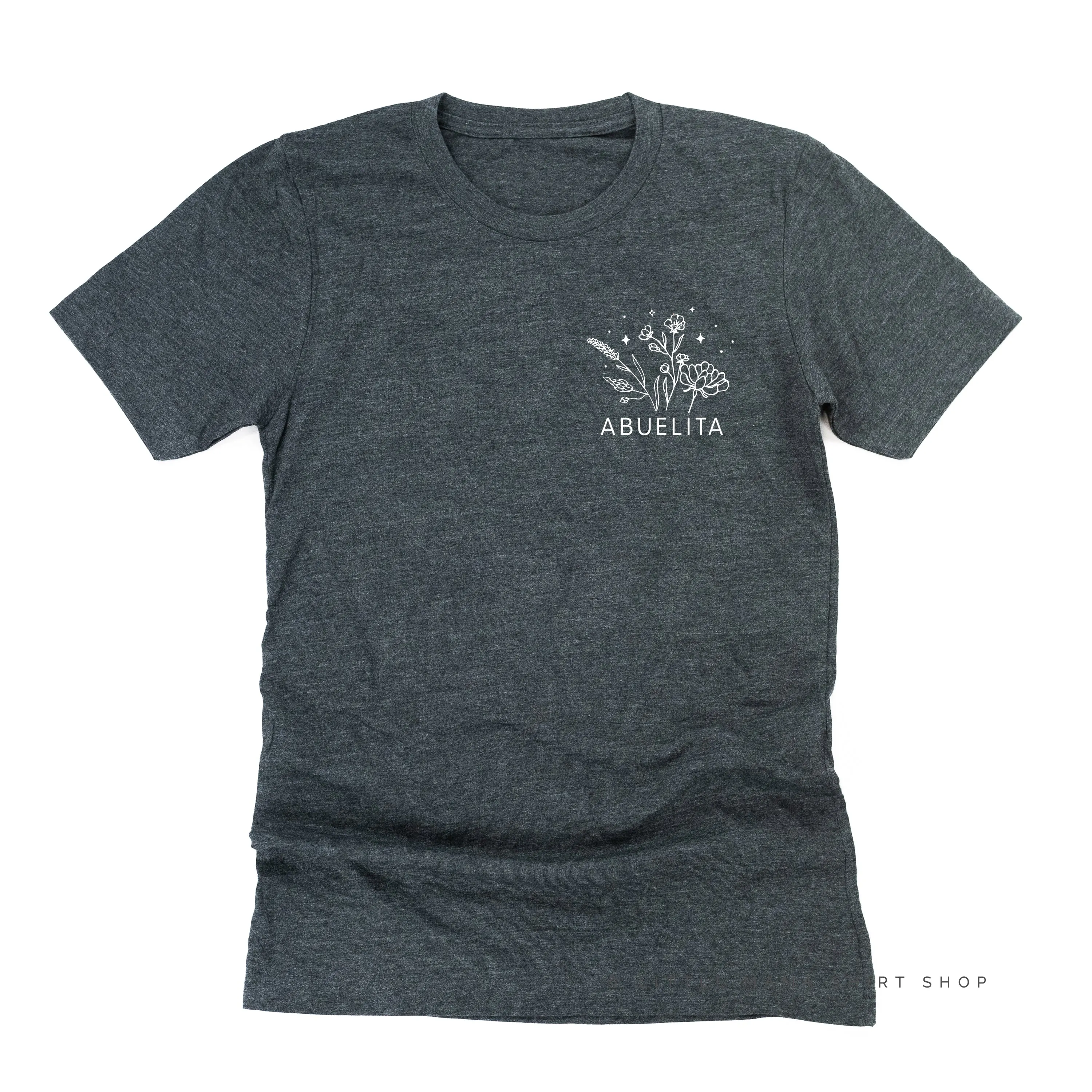 ABUELITA - Bouquet - Pocket Size ﻿- Unisex Tee