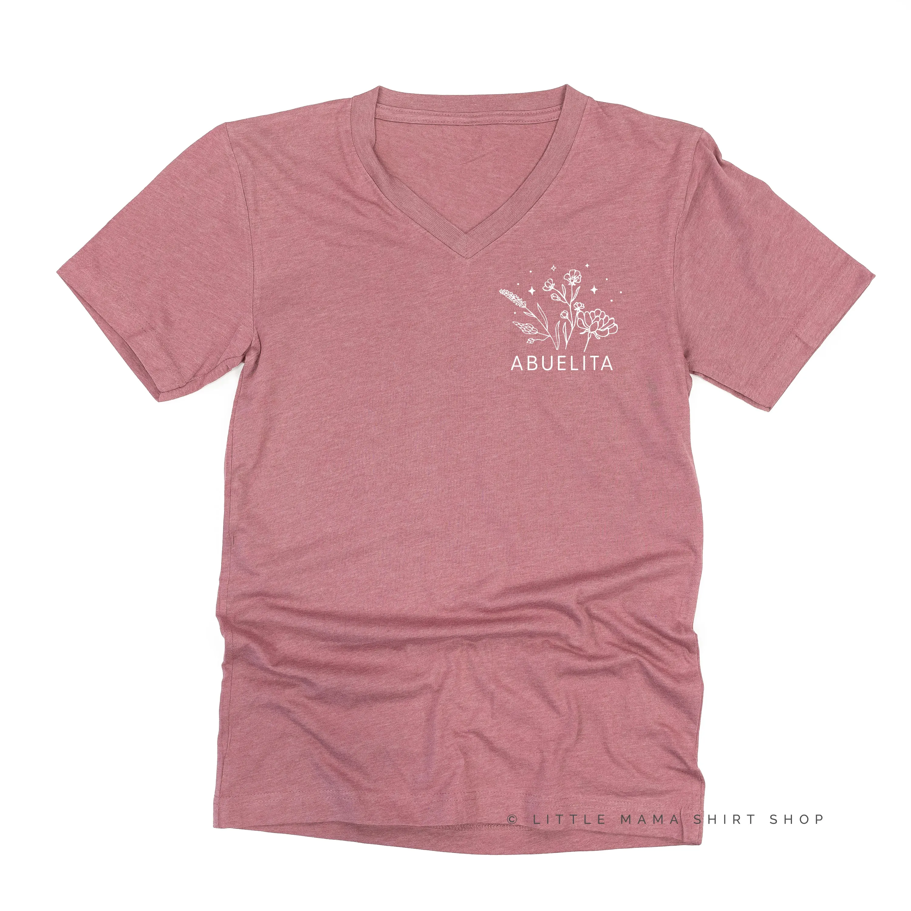 ABUELITA - Bouquet - Pocket Size ﻿- Unisex Tee