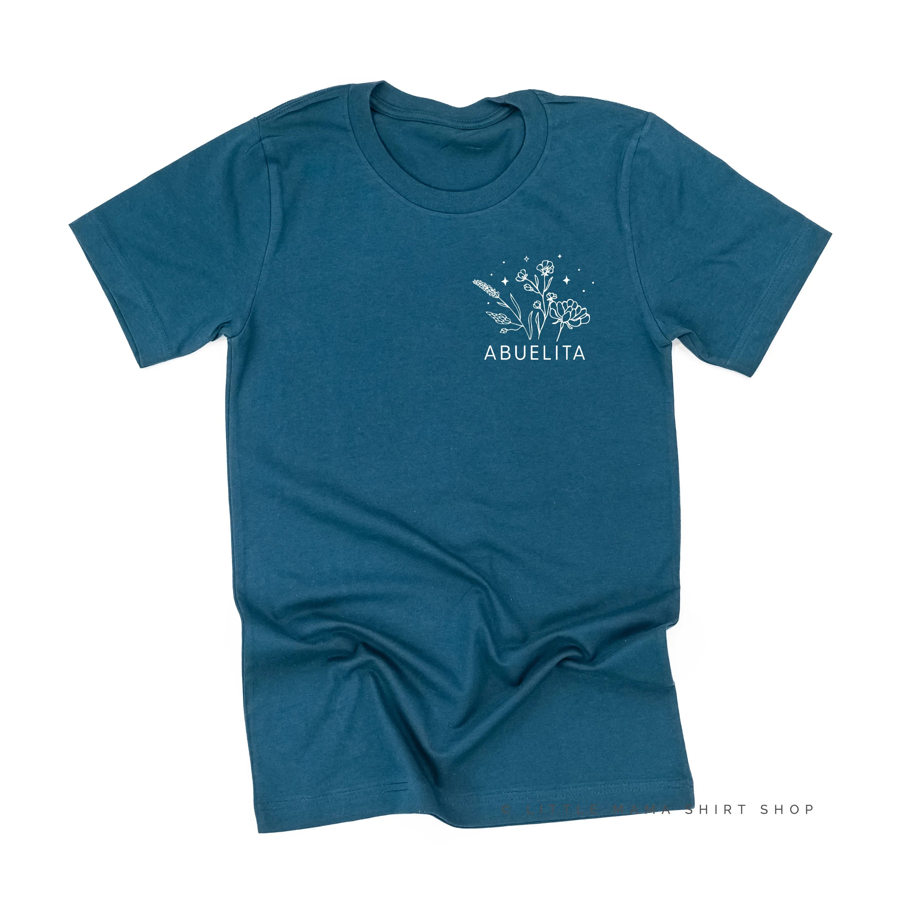 ABUELITA - Bouquet - Pocket Size ﻿- Unisex Tee