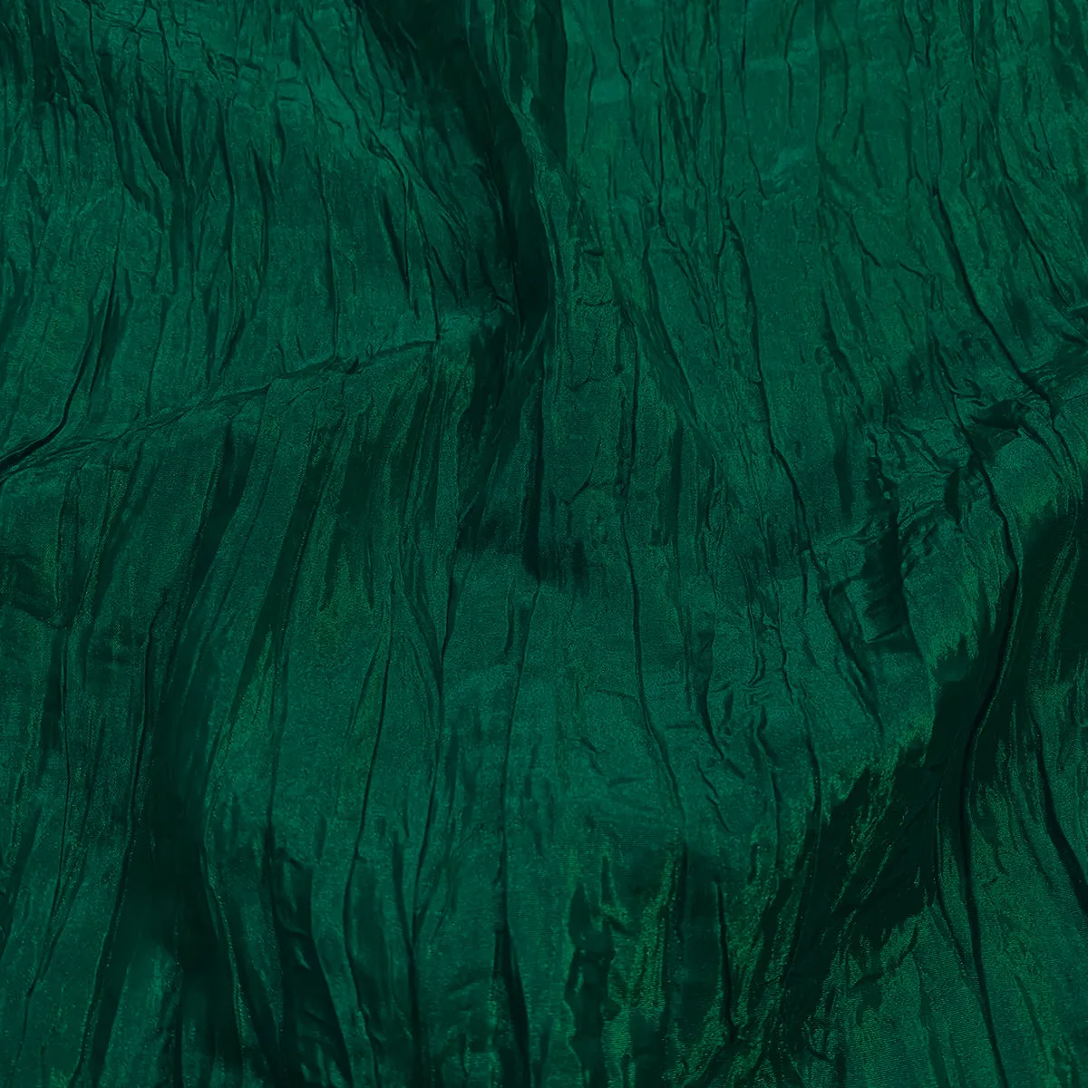 Accordion Taffeta Table Runner in Hunter Green