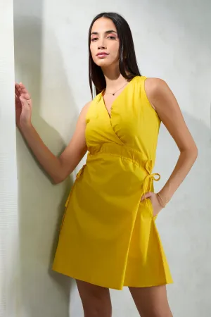 Amara|Tie-Up Cotton Dress