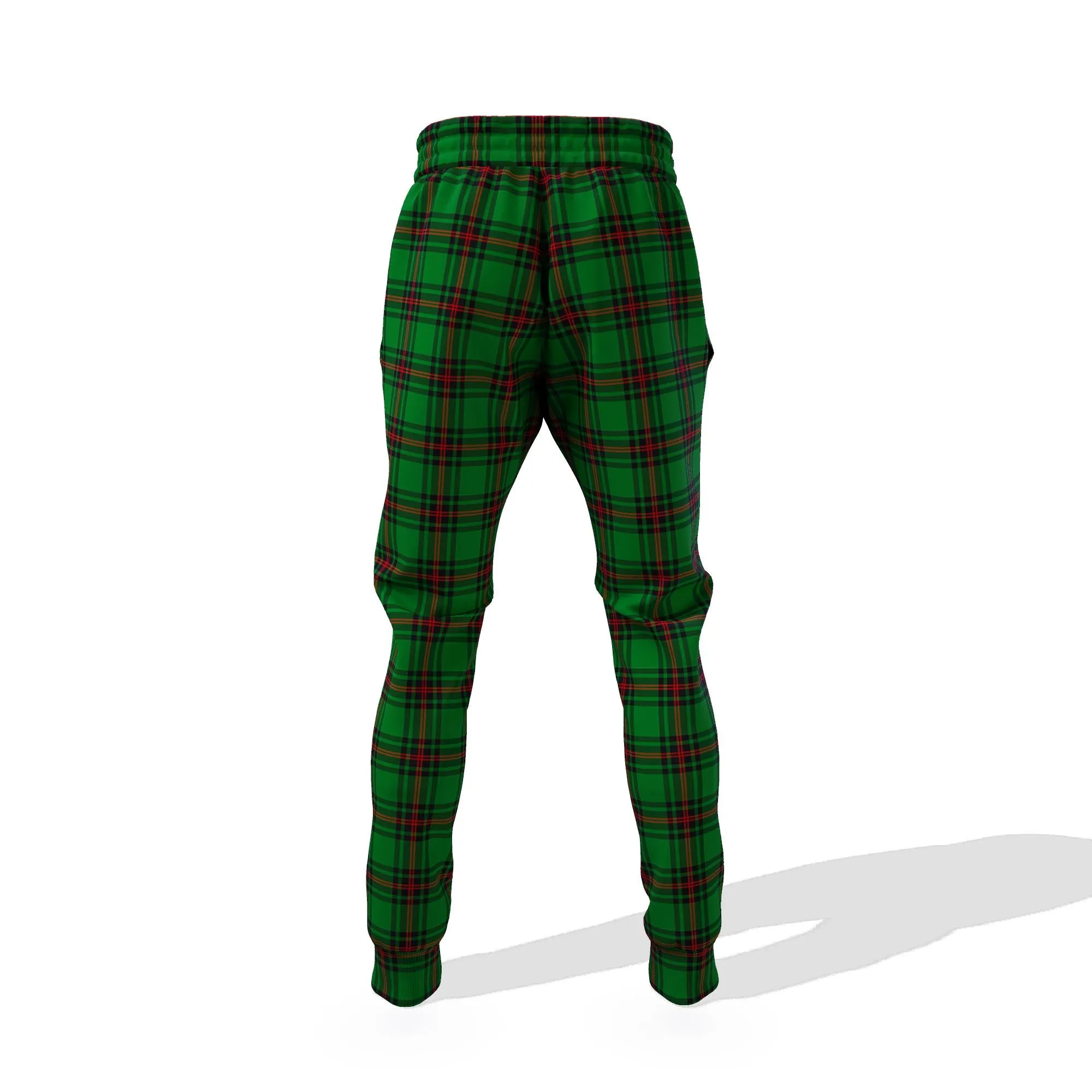 Beveridge Tartan Joggers Pants with Family Crest
