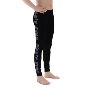 Can't Stop Men's Workout Leggings (Black)