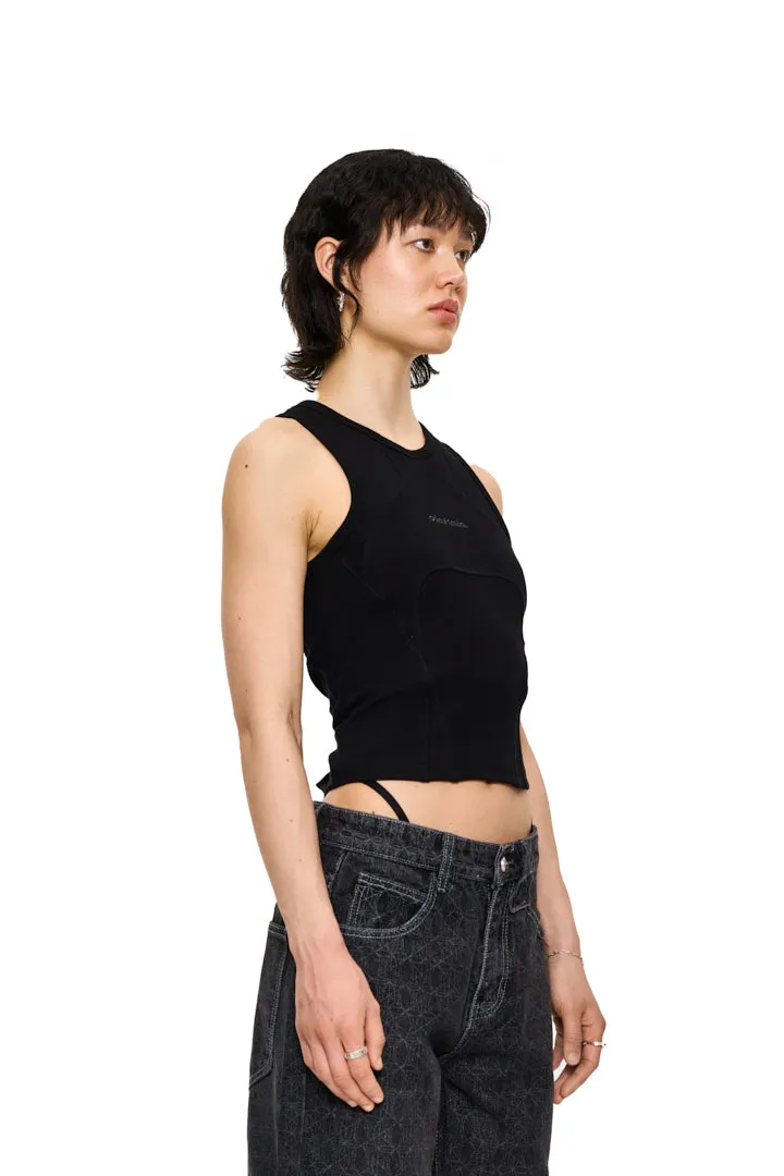 CC Anatomy Tanktop Cropped Black