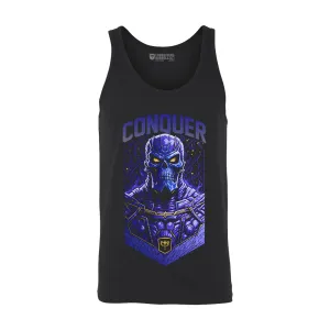 Conquer the Universe - on Black tank top