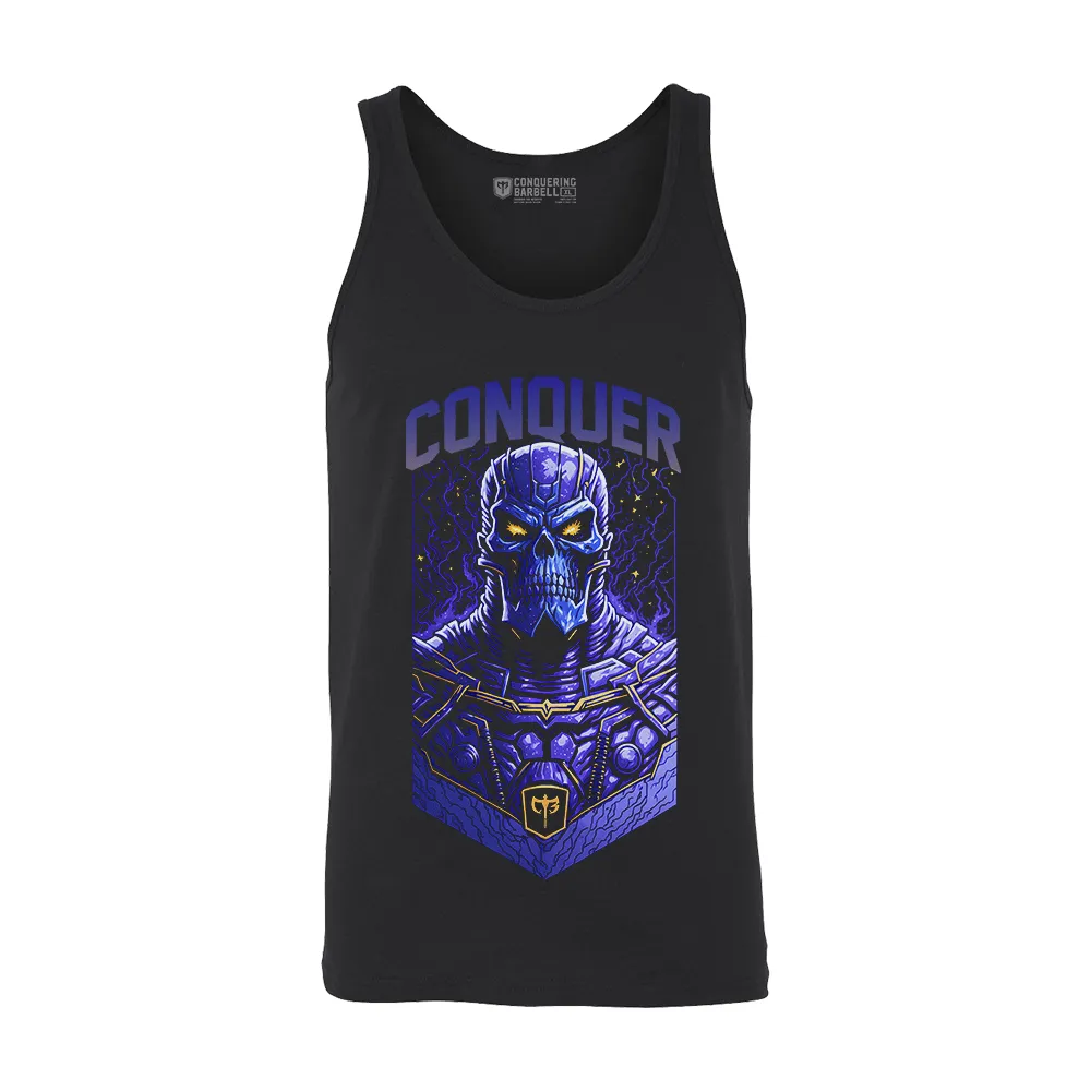 Conquer the Universe - on Black tank top