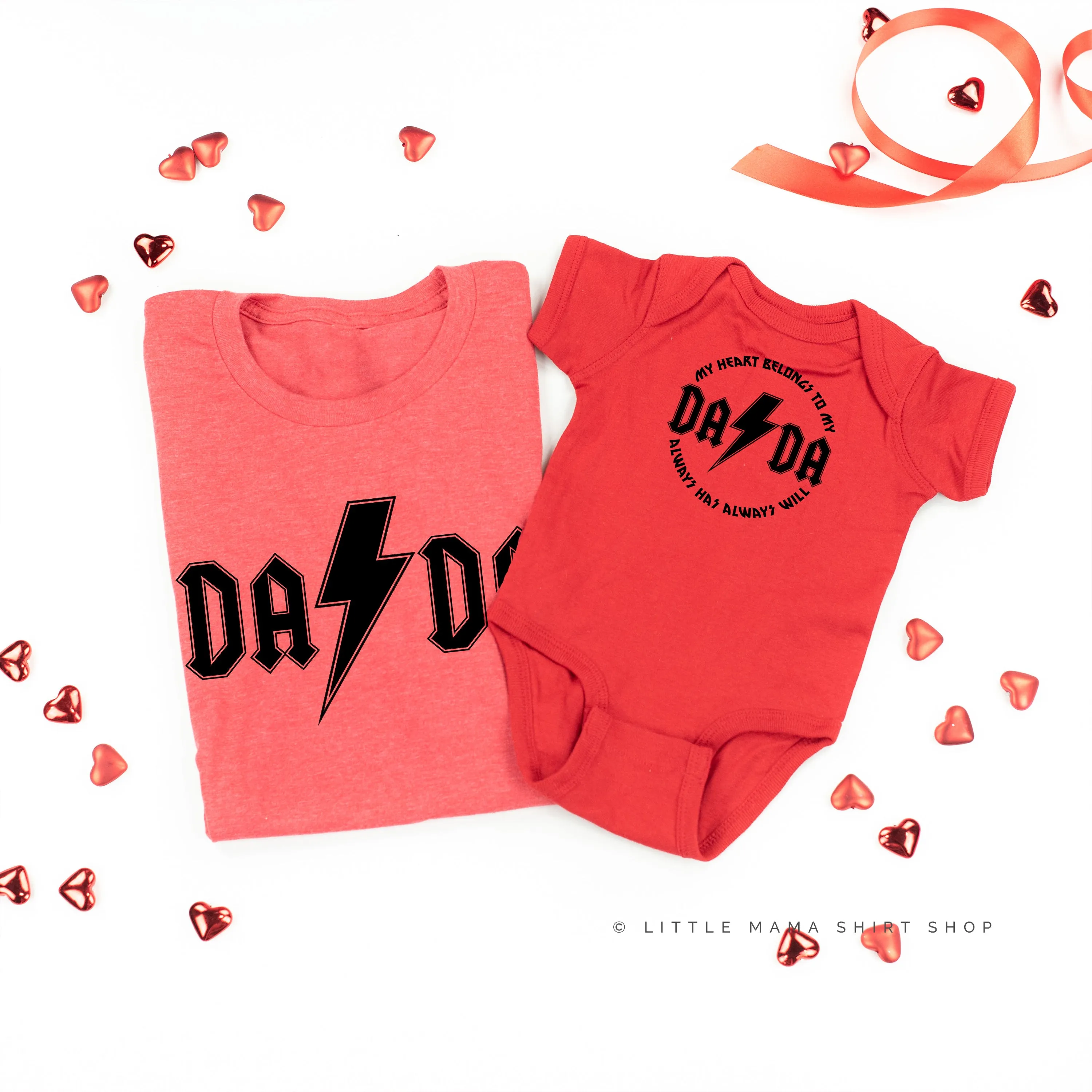 Dada - Band Tee / My Heart Belongs To My Dada - Set of 2 Tees