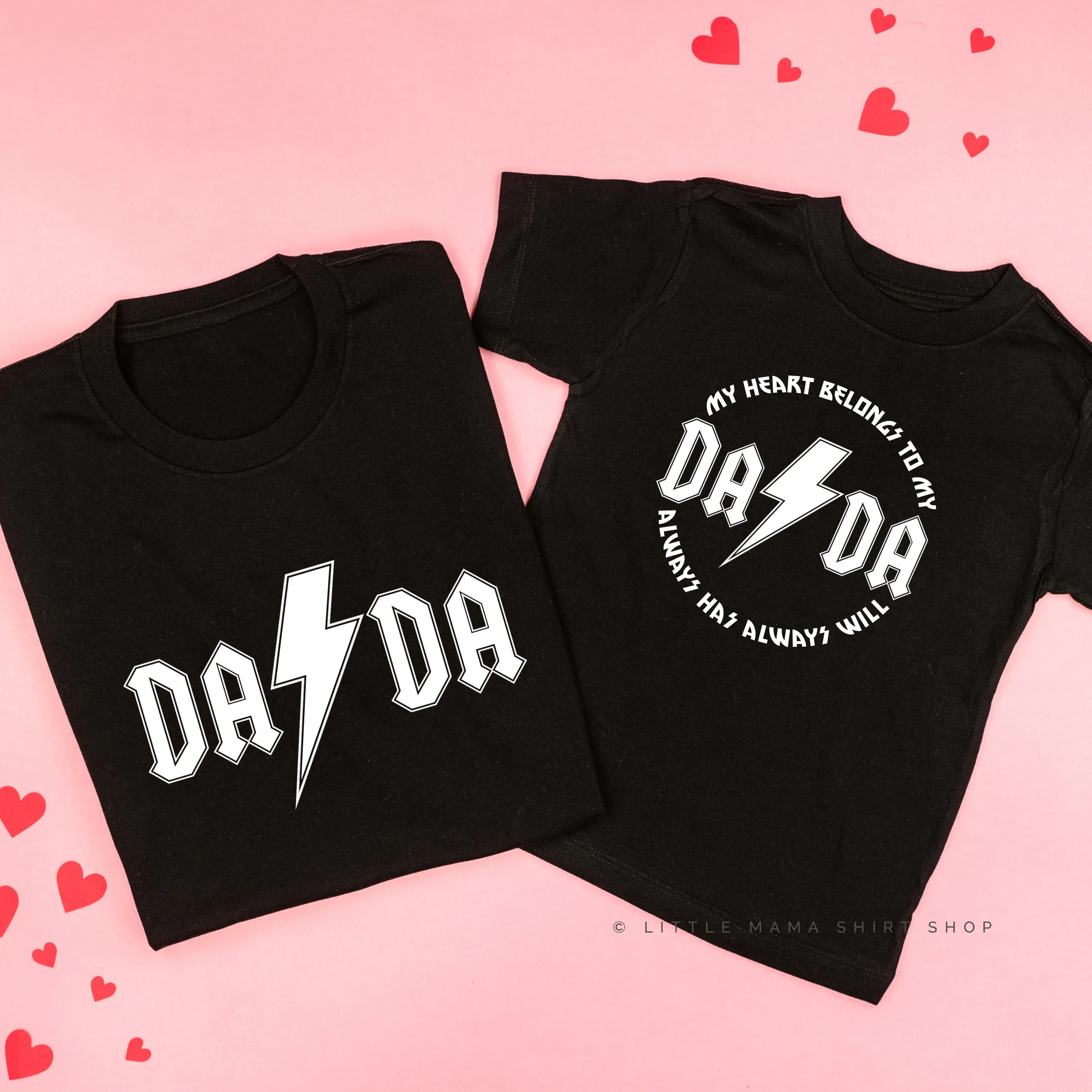 Dada - Band Tee / My Heart Belongs To My Dada - Set of 2 Tees