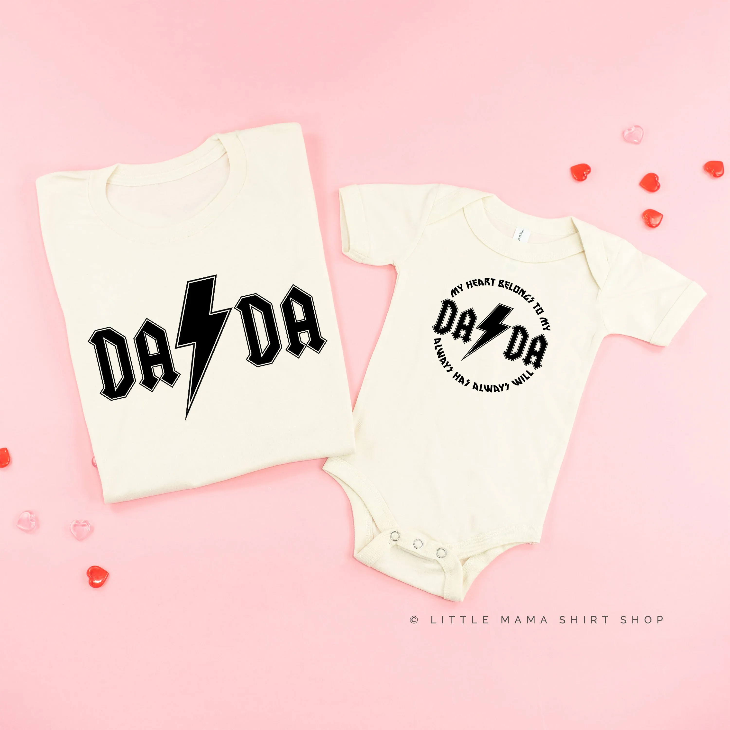 Dada - Band Tee / My Heart Belongs To My Dada - Set of 2 Tees