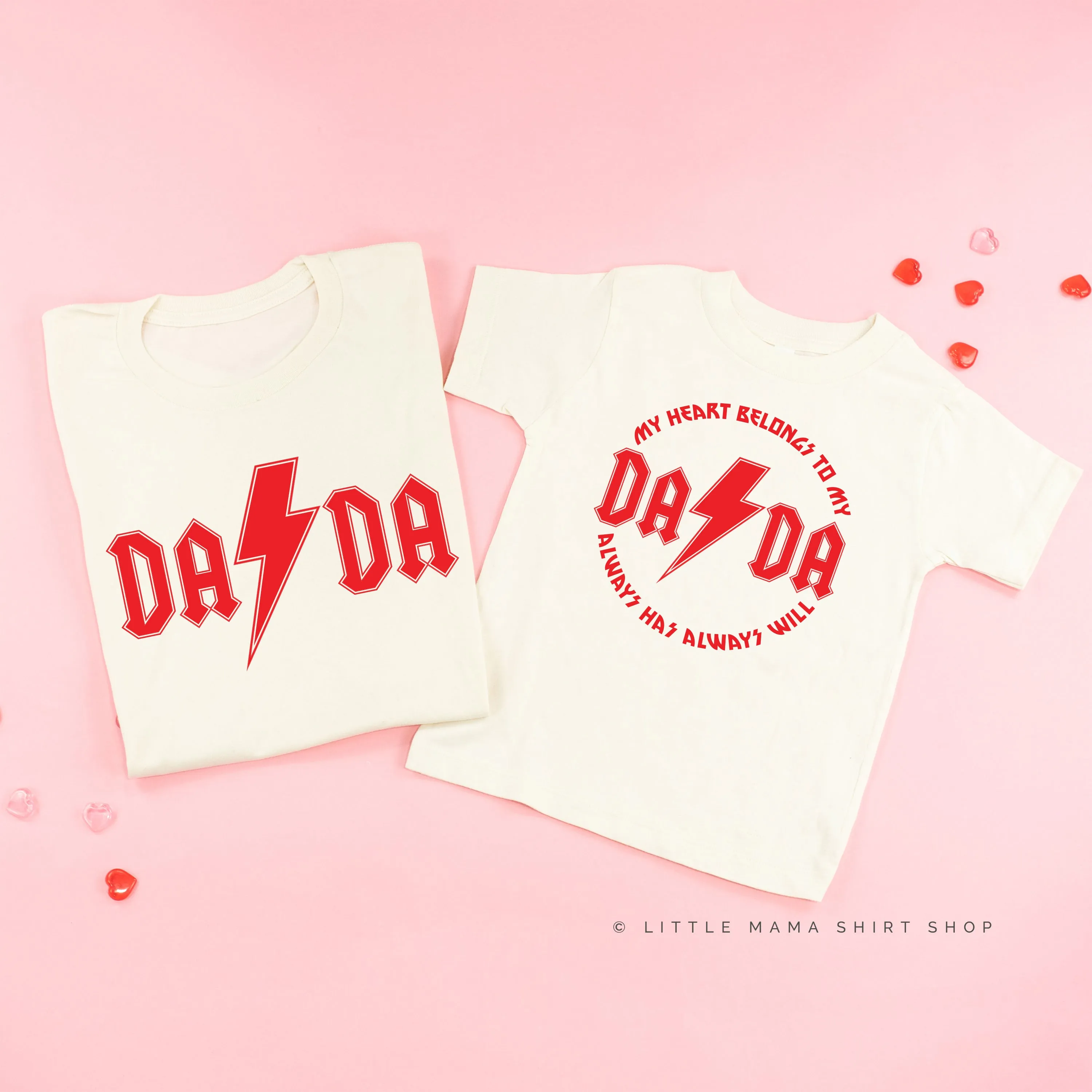Dada - Band Tee / My Heart Belongs To My Dada - Set of 2 Tees