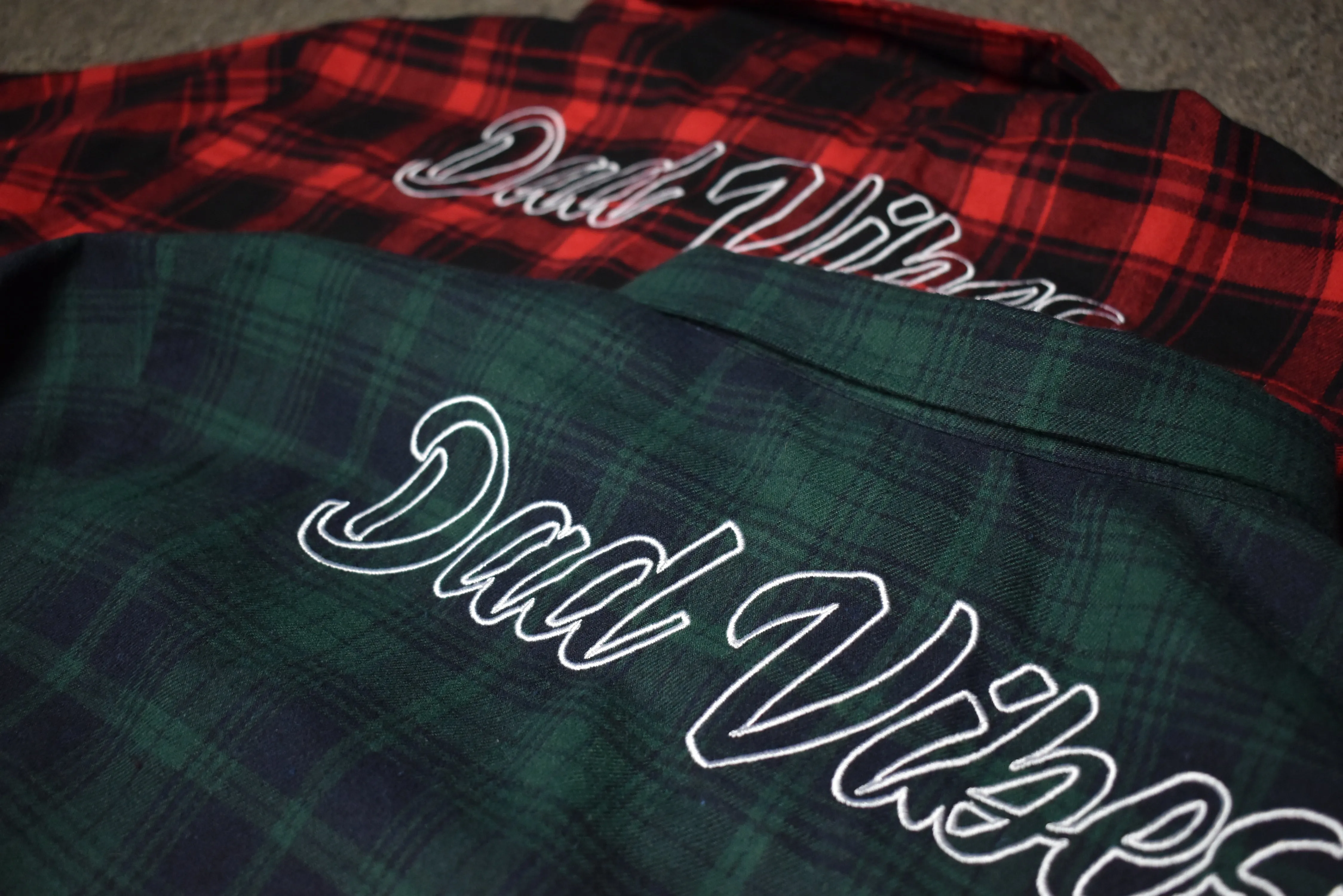 DadVibes Plaid Button Down Flannel (Blue/Green)