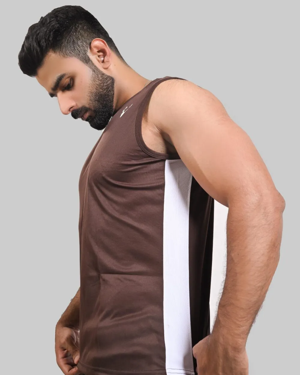 Dri-Fit Tanktop (BROWN & WHITE)