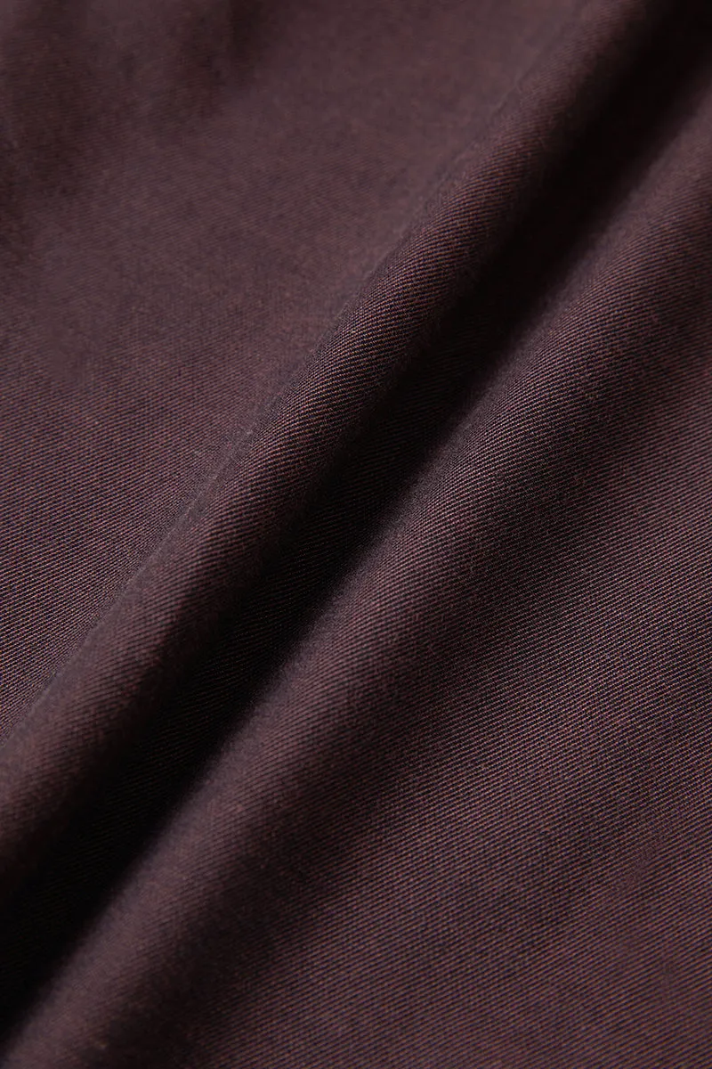 HeatGuard Flannel Button-Down Smart Shirt  | Brown BRE102
