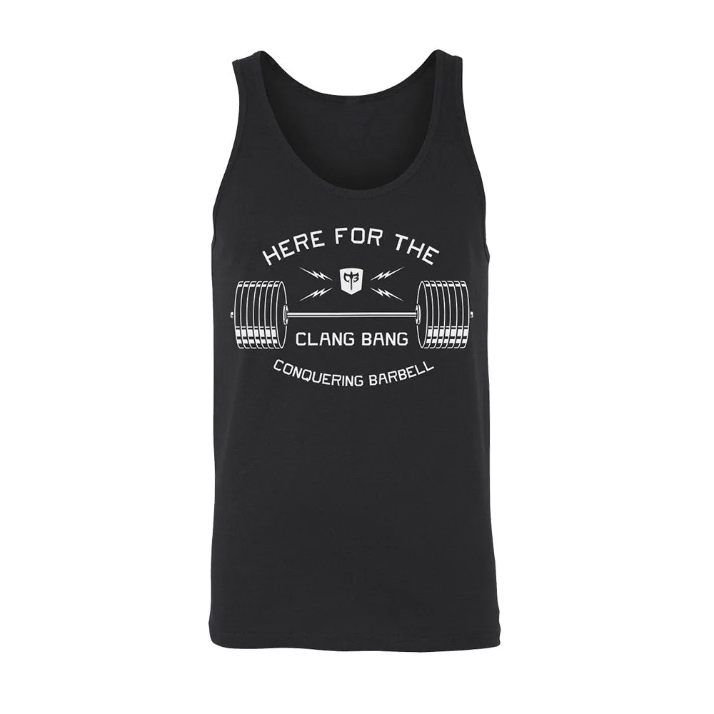 Here for the Clang Bang - on Black tanktop