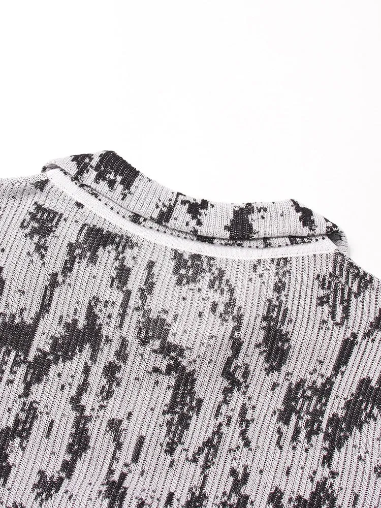 Hit Color T Shirts For Women Lapel Long Sleeve Patchwork Single Breasted Striped Casual Loose T Shirt Female