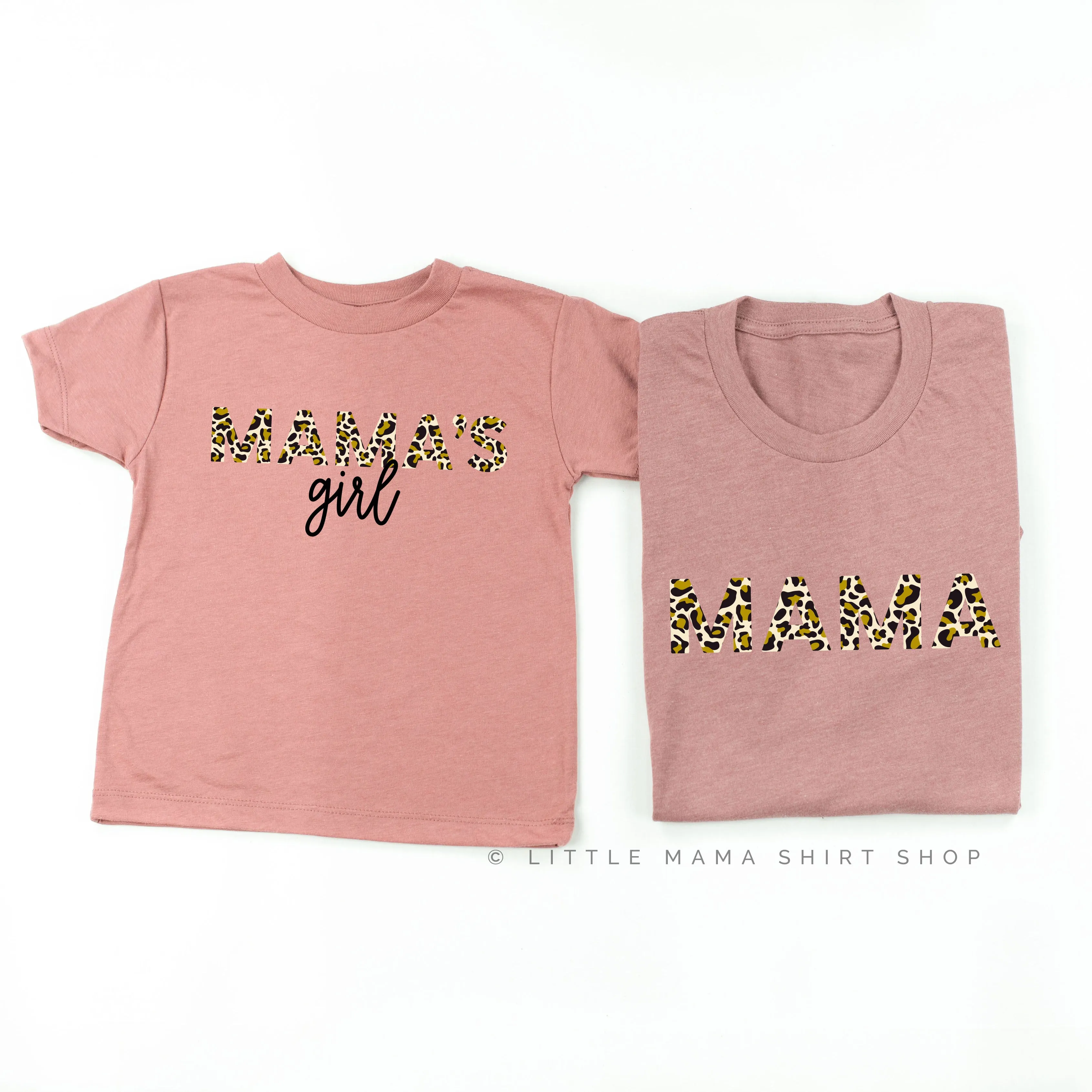 Mama & Mama's Girl - Set of 2 - Leopard Design! - Mauve