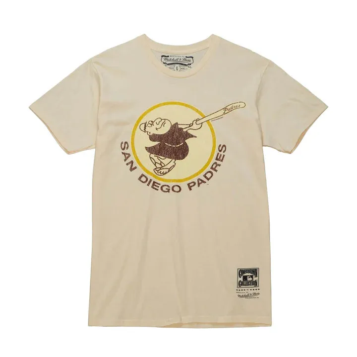 Mitchell & Ness UNDER THE LIGHTS PADRES TEE - CREAM