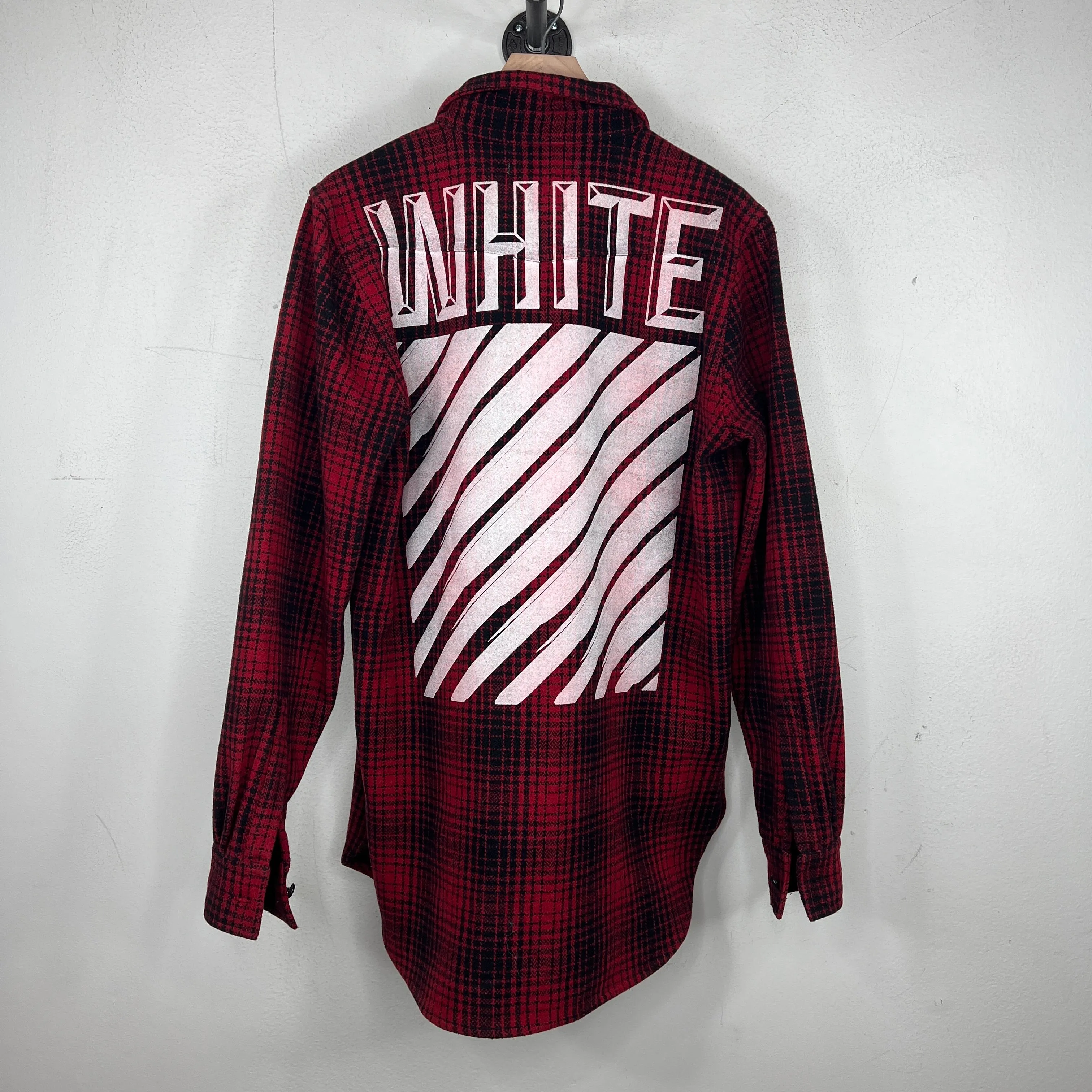 Off White Red/Black Flannel