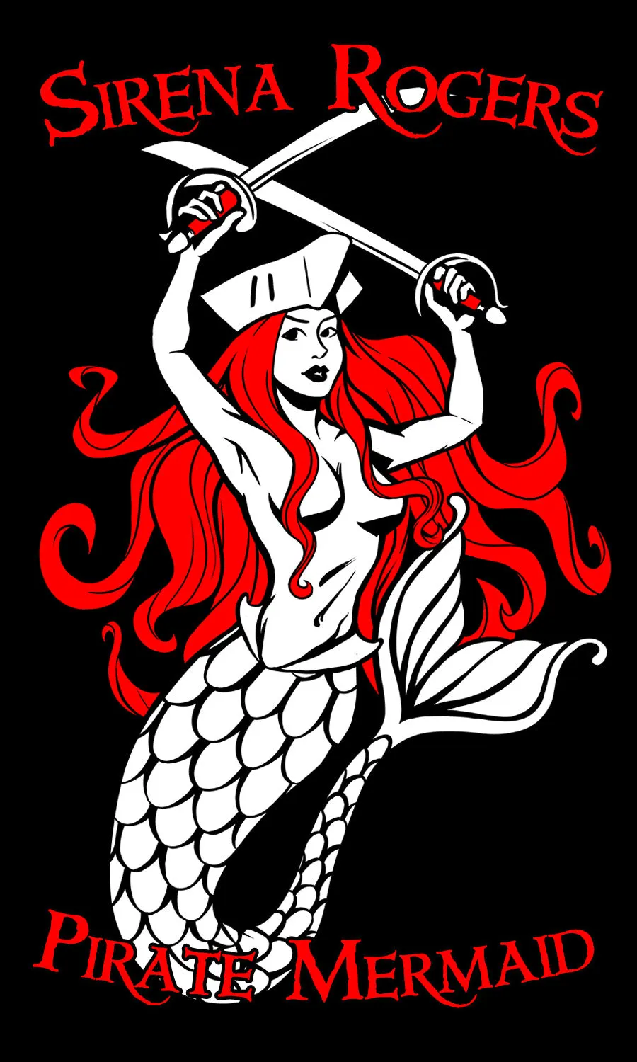 Pirate Mermaid Fitted Tee