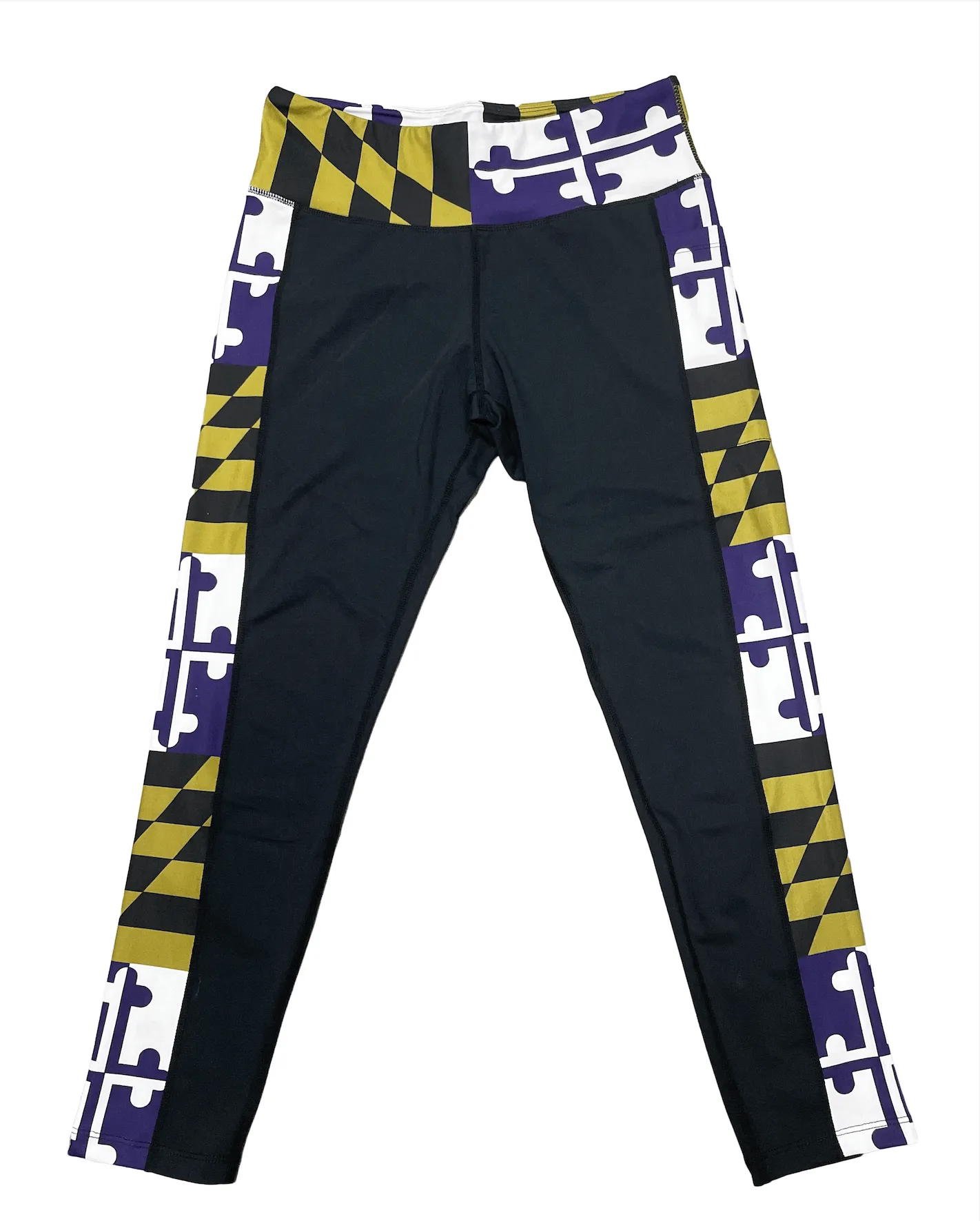 Purple & Gold Maryland Flag / Yoga Leggings