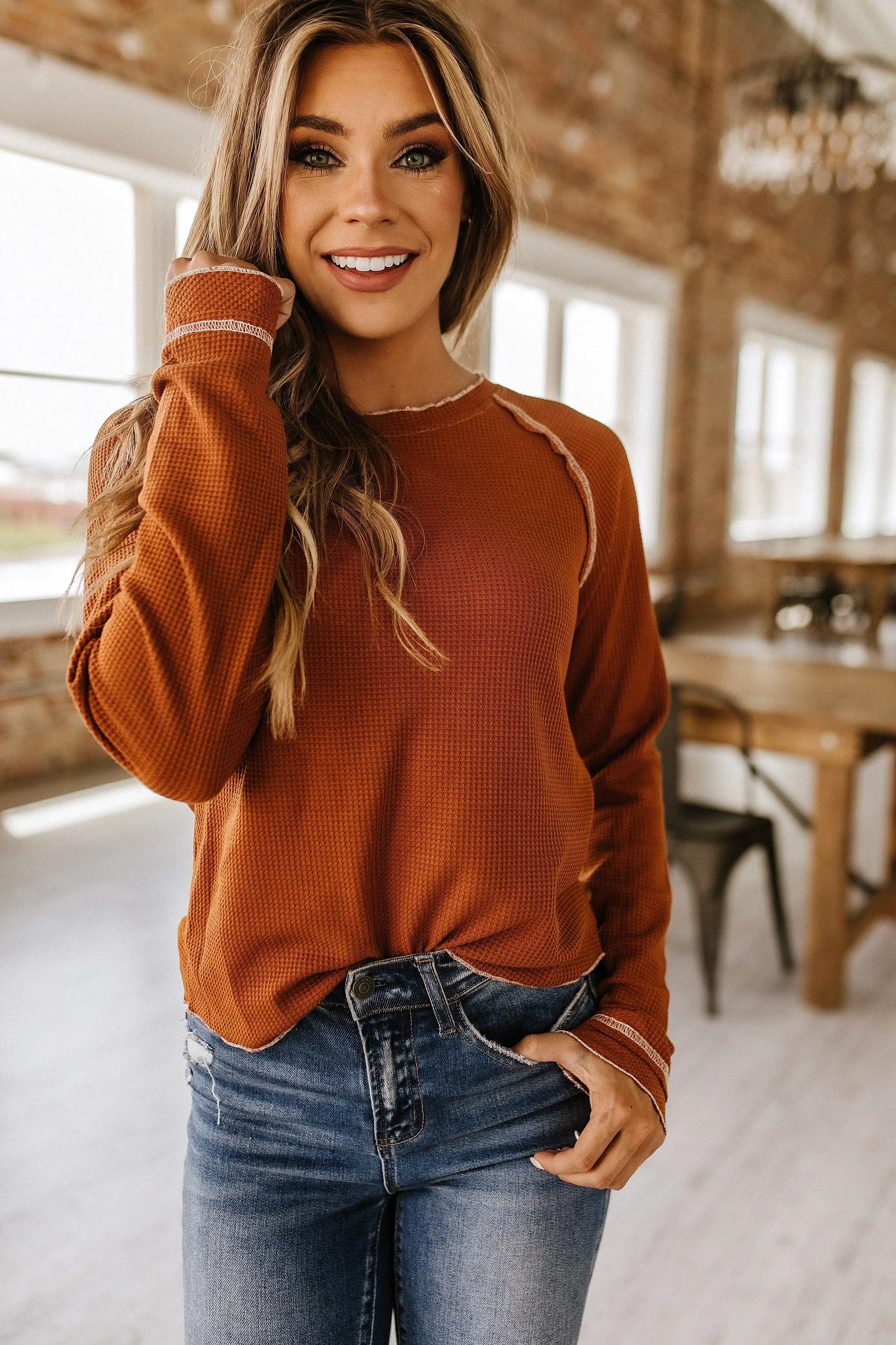 Rayne Crewneck Long Sleeve Top | S-2XL | PRE ORDER
