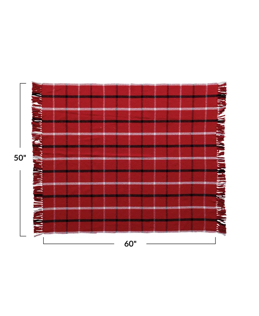 Red Plaid Blanket