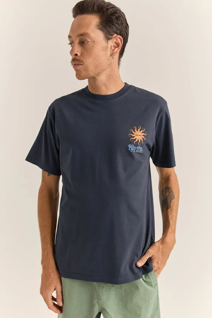 Rhythm Sun Vintage Ss T-Shirt - VINTAGE NAVY