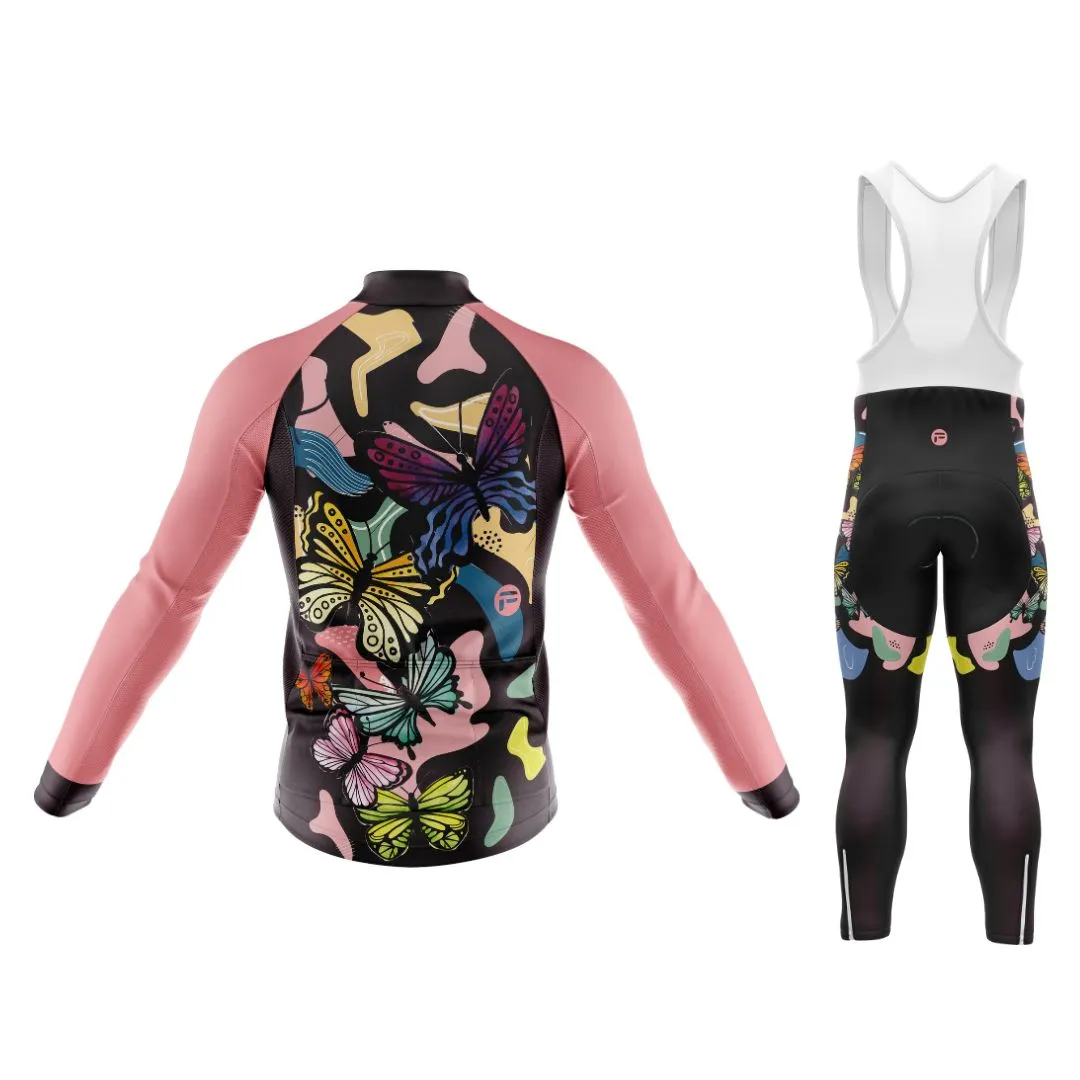 Riding with Butterflies | Women's Long Sleeve Cycling Set