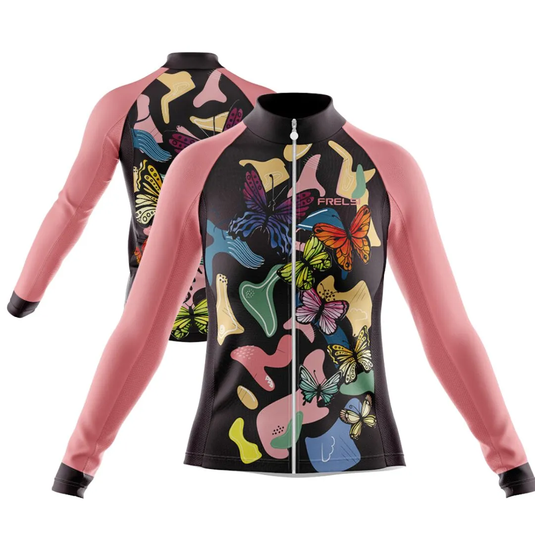 Riding with Butterflies | Women's Long Sleeve Cycling Set