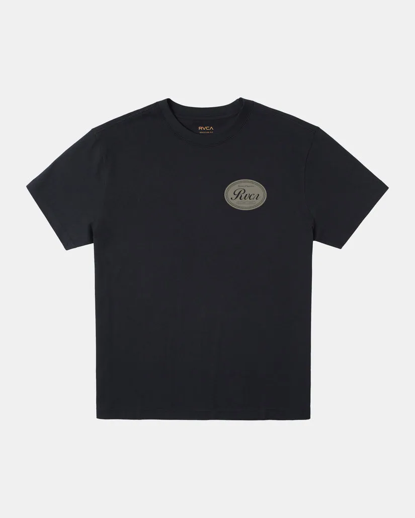 RVCA CLASSIC SEAL TEE - BLACK