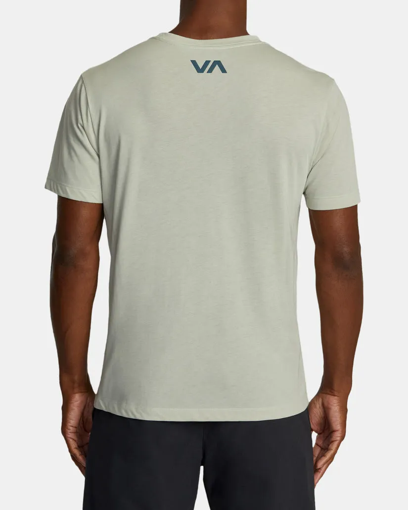 RVCA VA BLUR TEE - CHALK