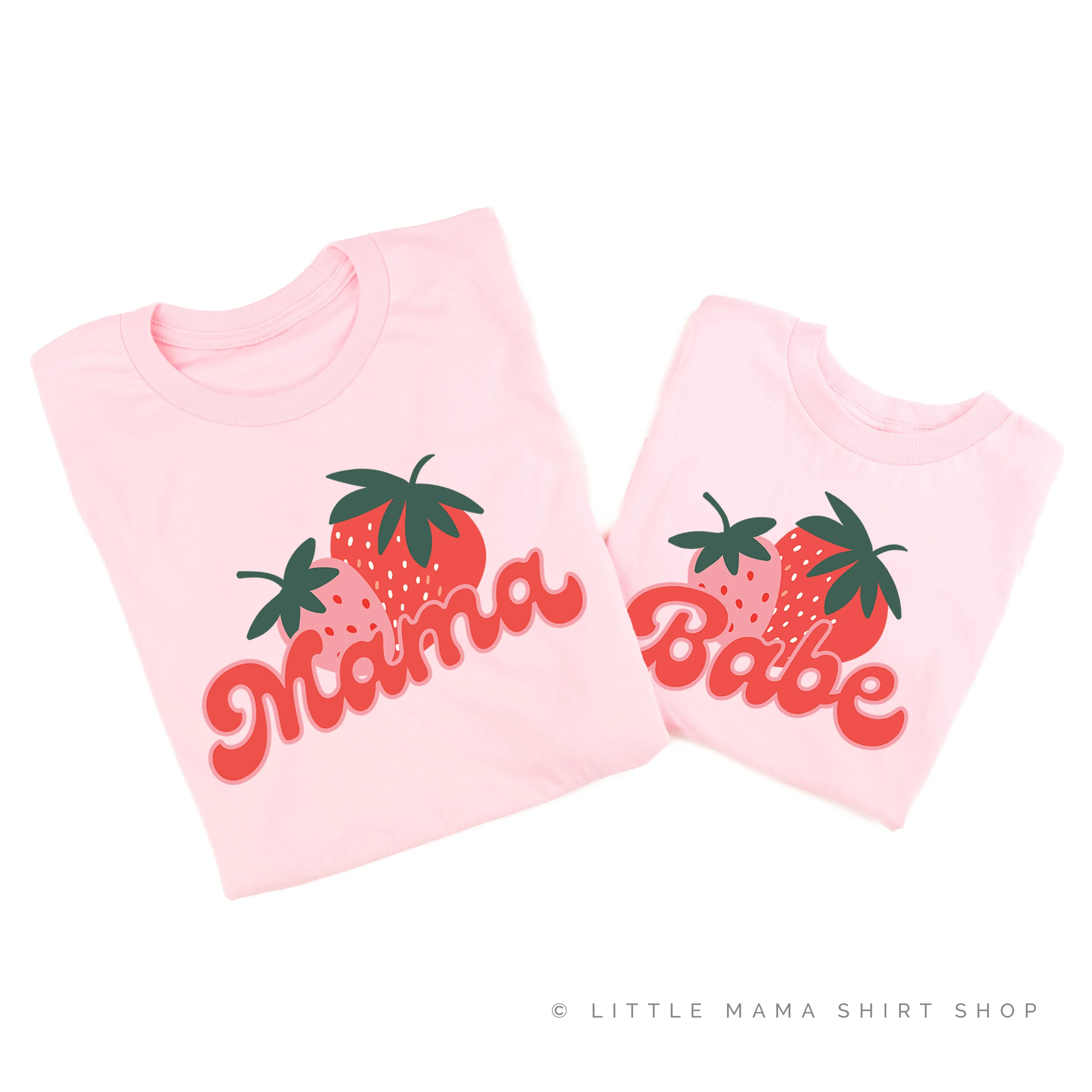 Strawberries - Mama/Babe - Set of 2 Matching Shirts