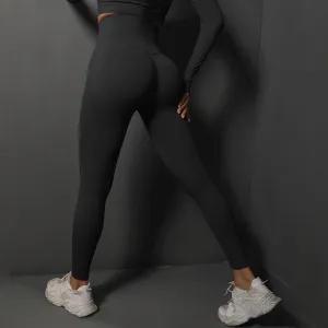 Stretch High Waist Belly Contracting And Close-fitting Trousers
