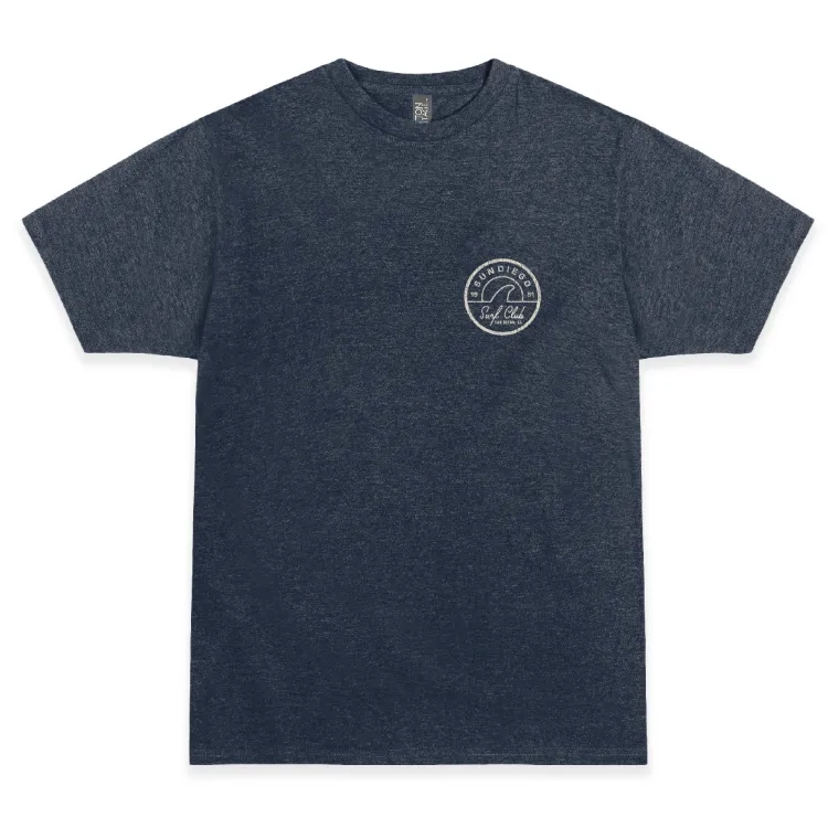 SunDiego Club Surf T-shirt - Shell Blue Heather