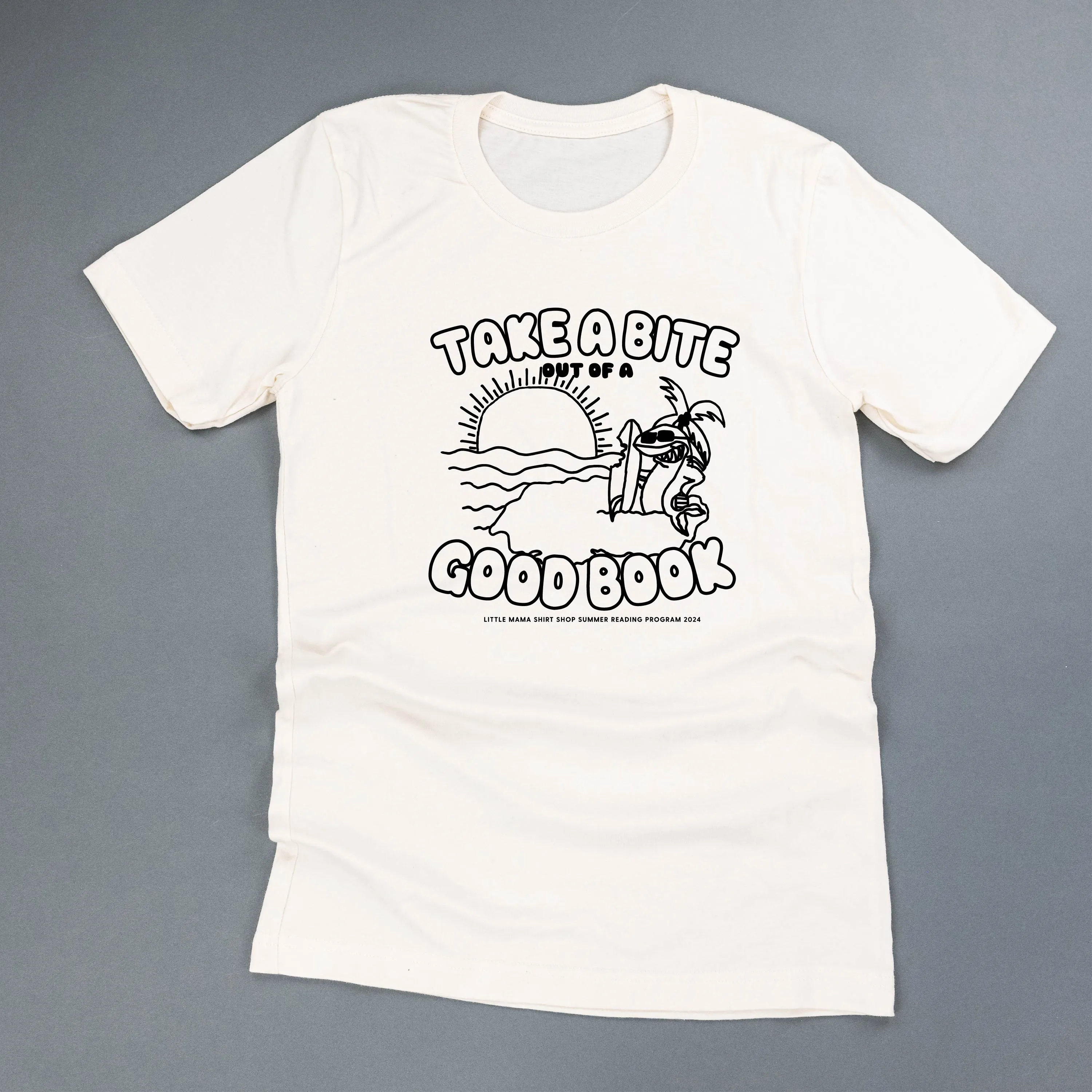 Take A Bite Out of A Good Book - Summer Reading Program 2024 - Unisex Tee