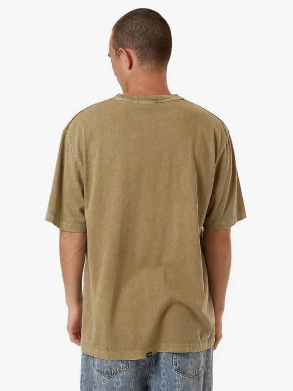 THRILLS HARD AS THEY COME OVERSIZE FIT TEE - BREEN