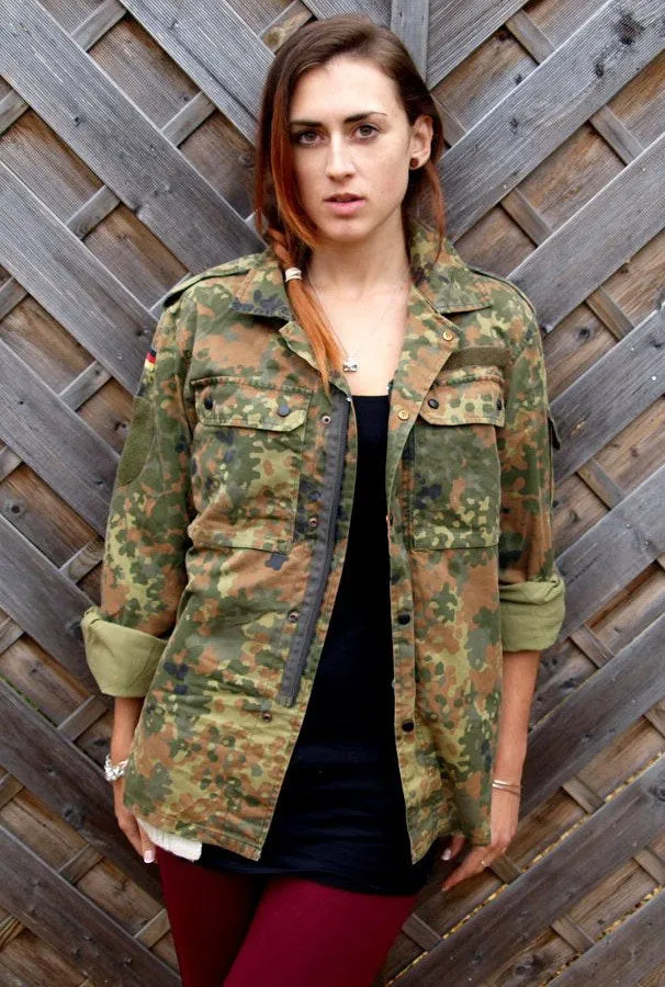 Wear It Green - Vintage German Flecktarn Camo Shirts - Grade 1